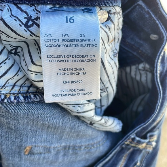 Seven 7 Women's Regular Denim Jeans Sassy RN#109890 Plus Size 16 - Picture 10 of 12